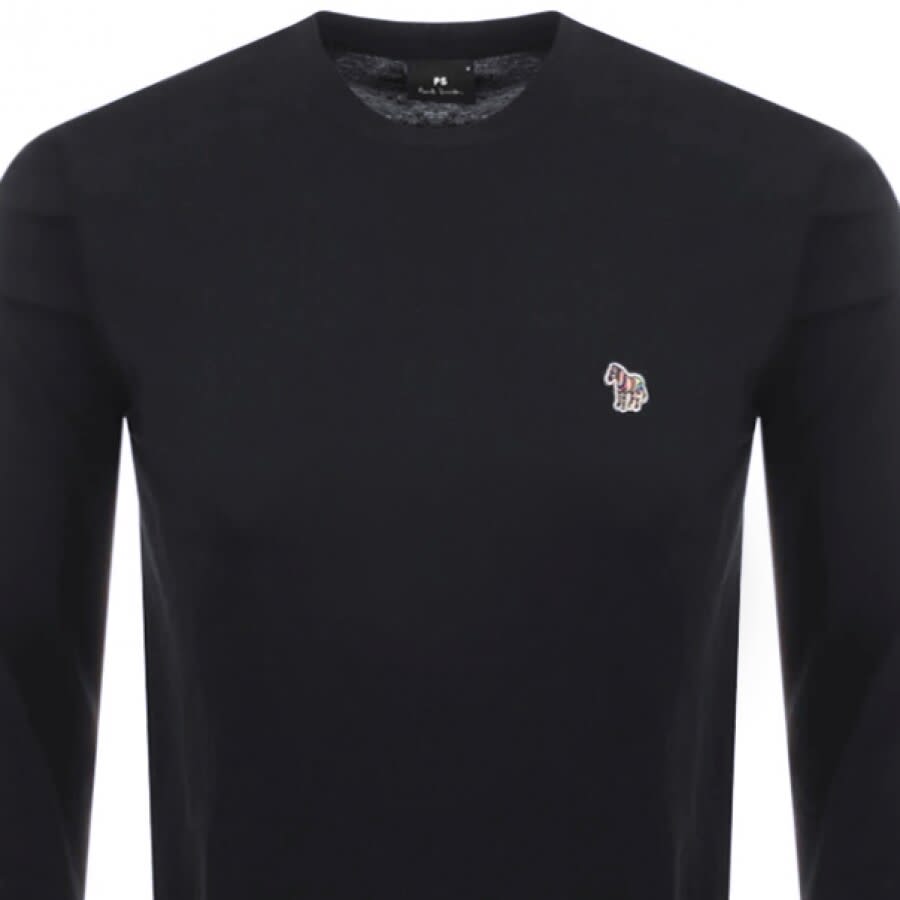 Image number 2 for Paul Smith Long Sleeved T Shirt Navy