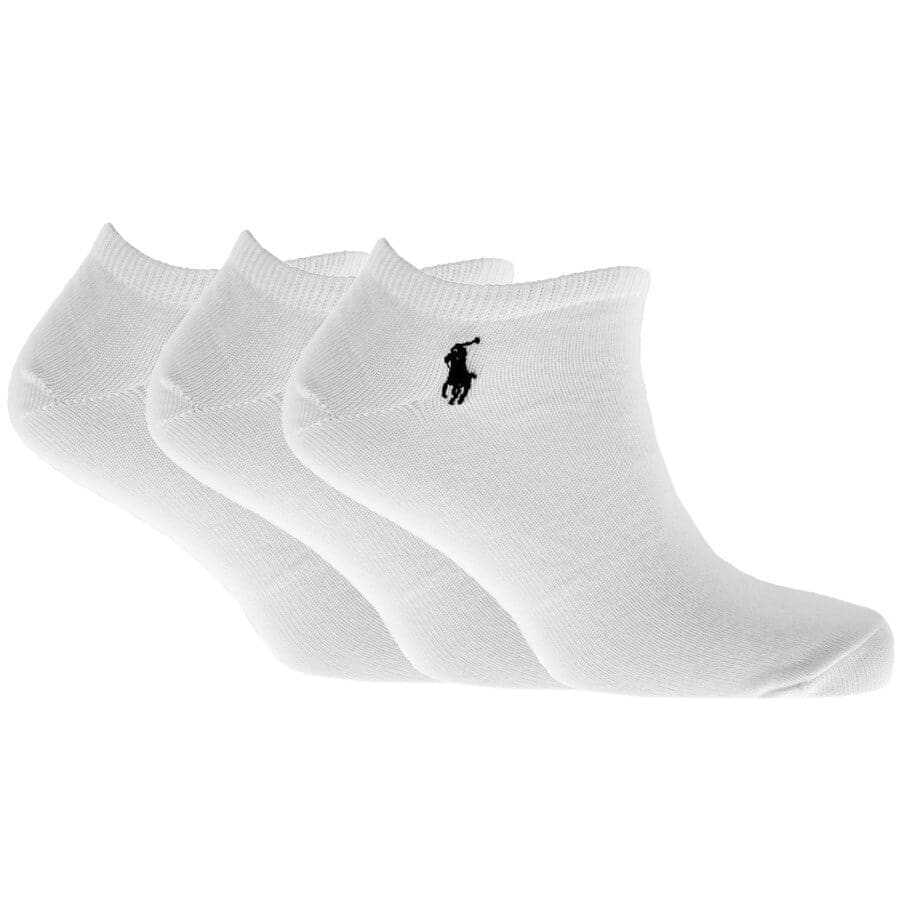 Image number 1 for Ralph Lauren 3 Pack Socks White