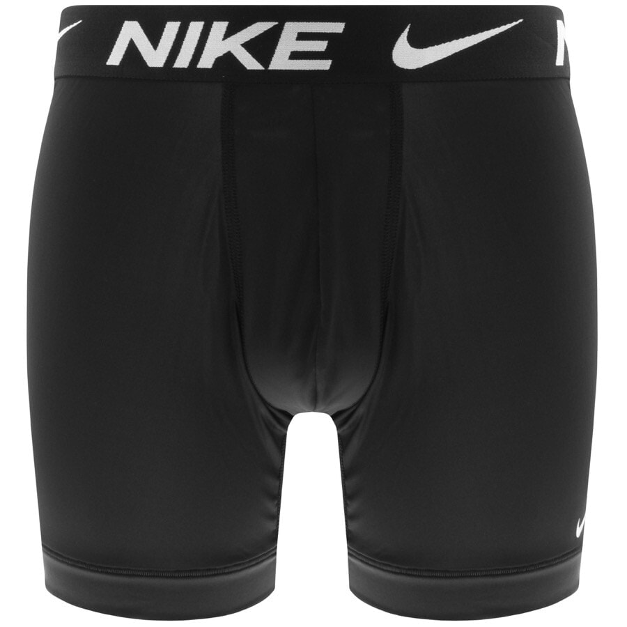 Image number 2 for Nike Logo 3 Pack Boxer Shorts Black