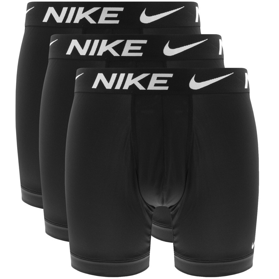 Image number 1 for Nike Logo 3 Pack Boxer Shorts Black