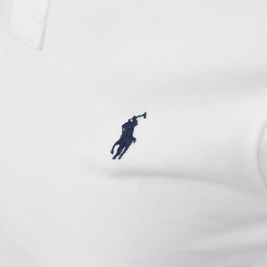 Ralph Lauren Custom Slim Fit Polo T Shirt White | Mainline Menswear