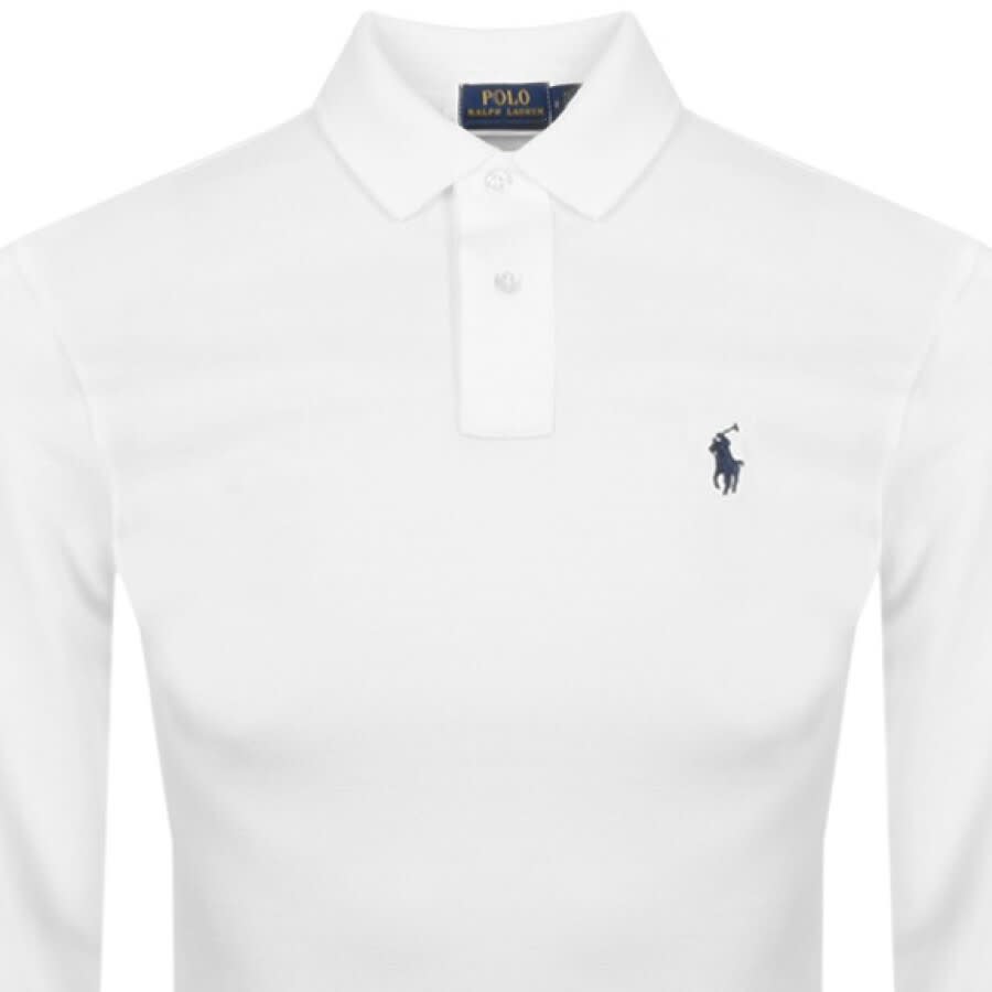 Image number 2 for Ralph Lauren Long Sleeve Polo T Shirt White