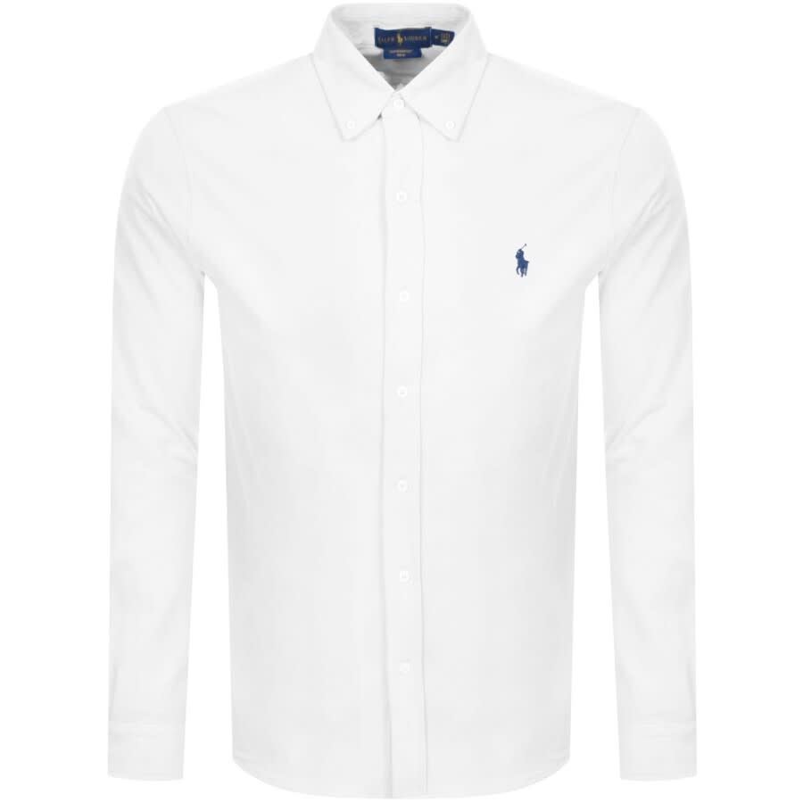 Image number 1 for Ralph Lauren Featherweight Mesh Shirt White