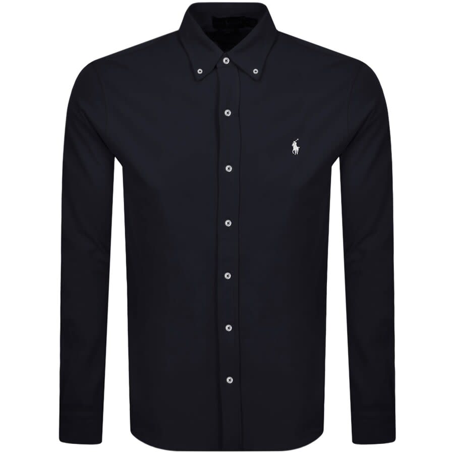Image number 1 for Ralph Lauren Featherweight Mesh Shirt Navy