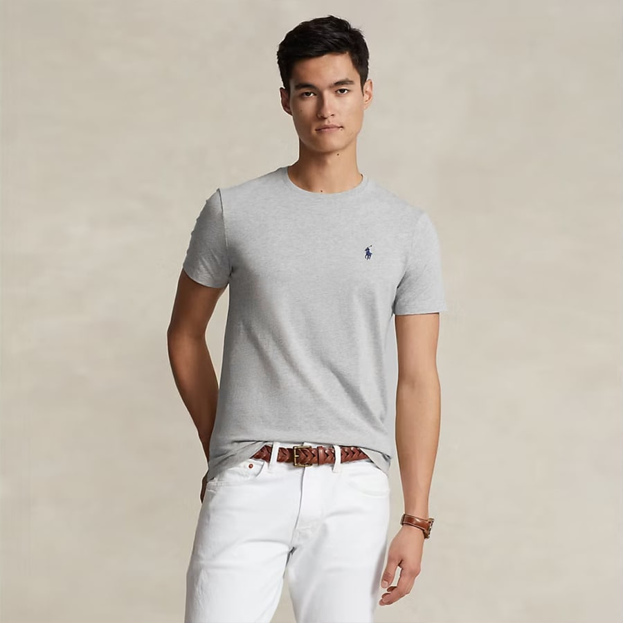 Image number 4 for Ralph Lauren Crew Neck T Shirt Grey
