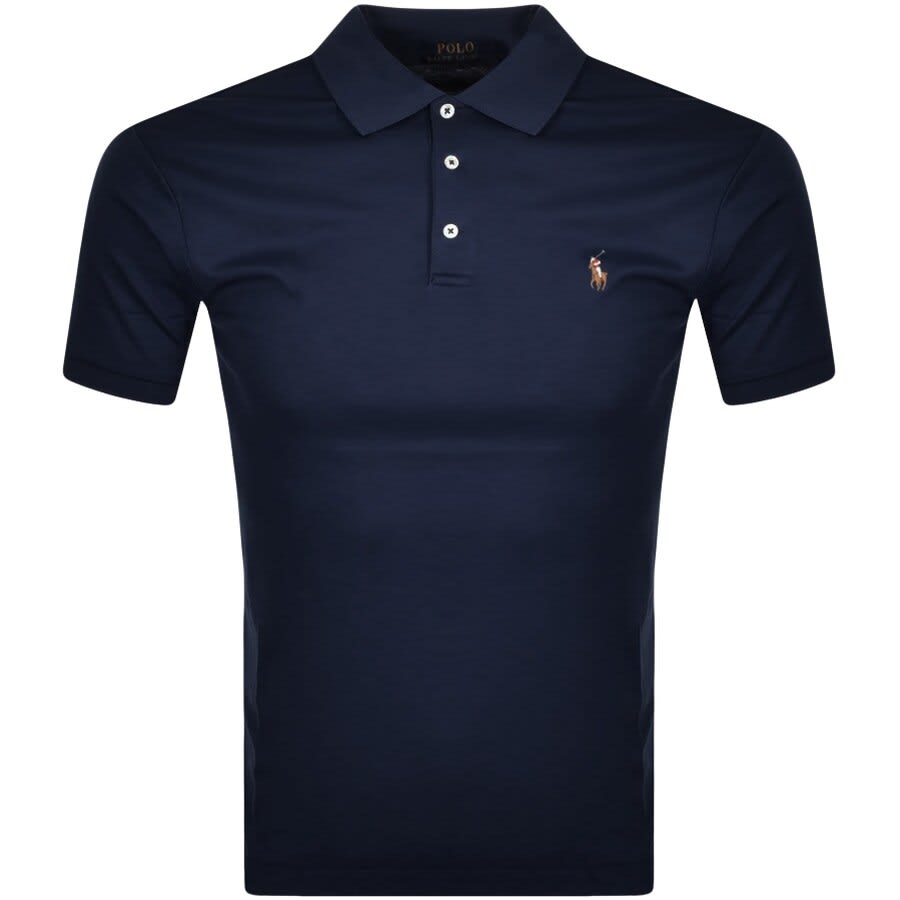 Image number 1 for Ralph Lauren Slim Fit Polo T Shirt Navy