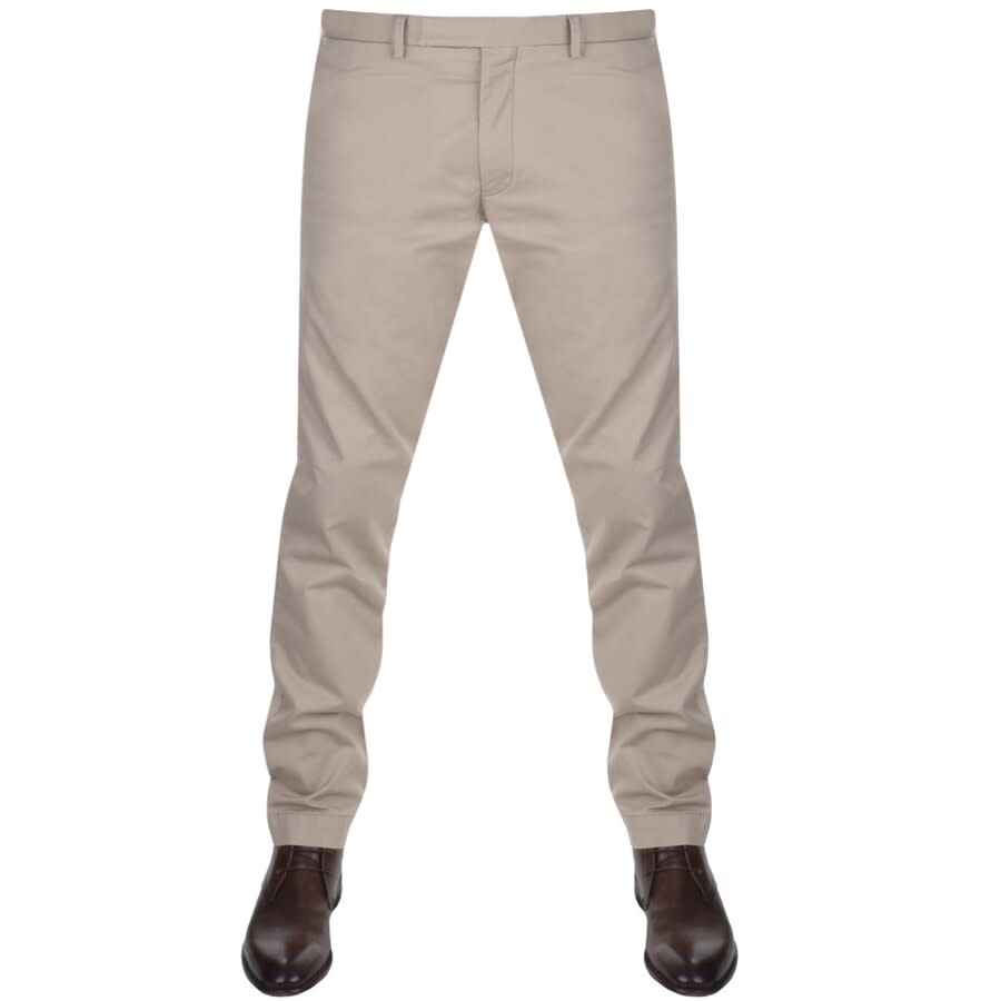 Image number 1 for Ralph Lauren Slim Fit Chino Trousers Beige