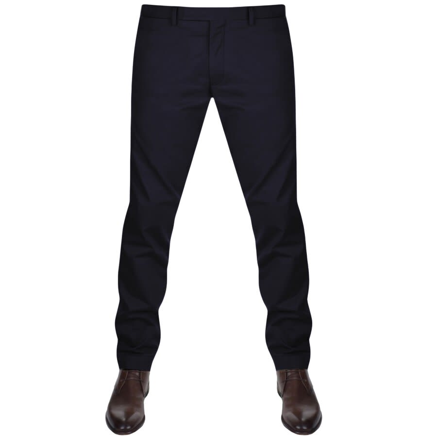 Image number 1 for Ralph Lauren Slim Fit Chino Trousers Navy