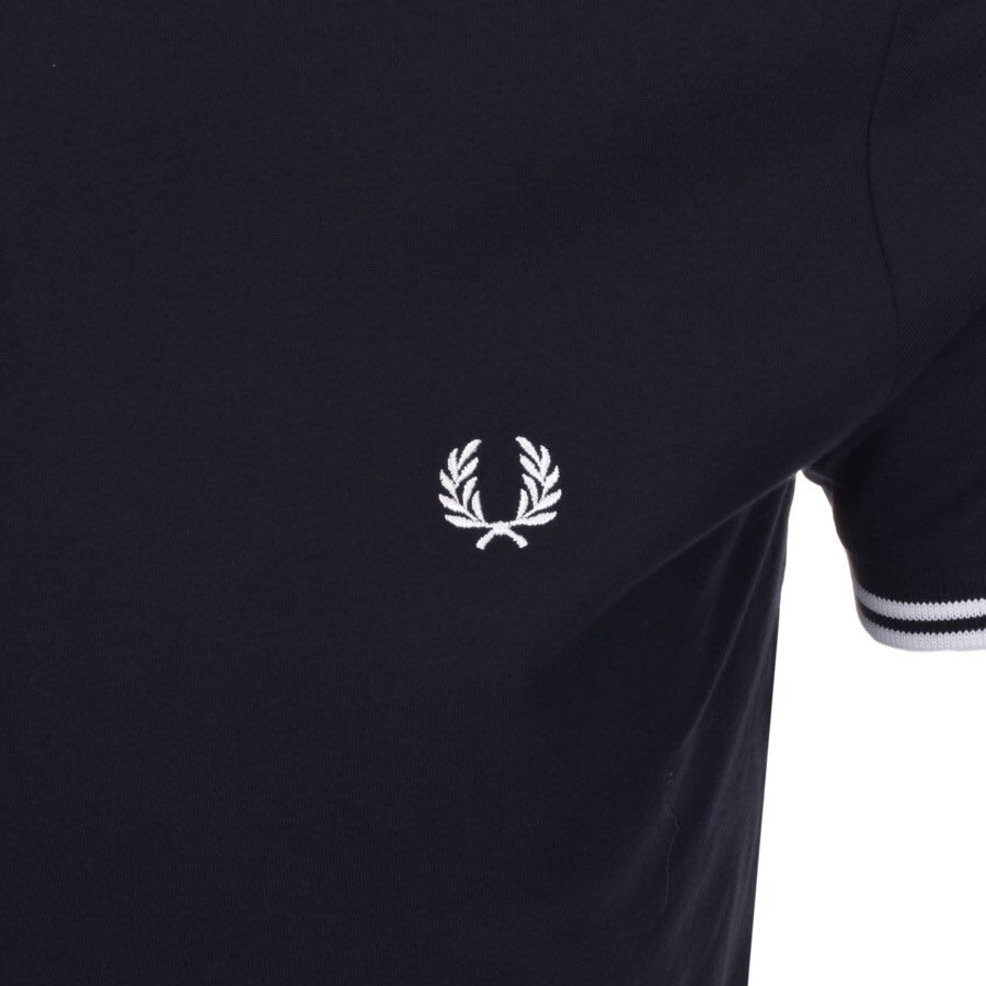 Image number 3 for Fred Perry Twin Tipped T Shirt Navy