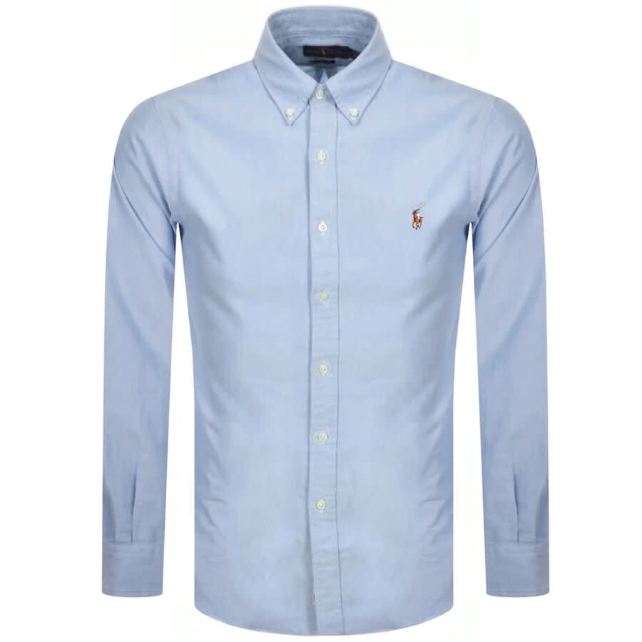 Image number 1 for Ralph Lauren Slim Fit Oxford Shirt Blue