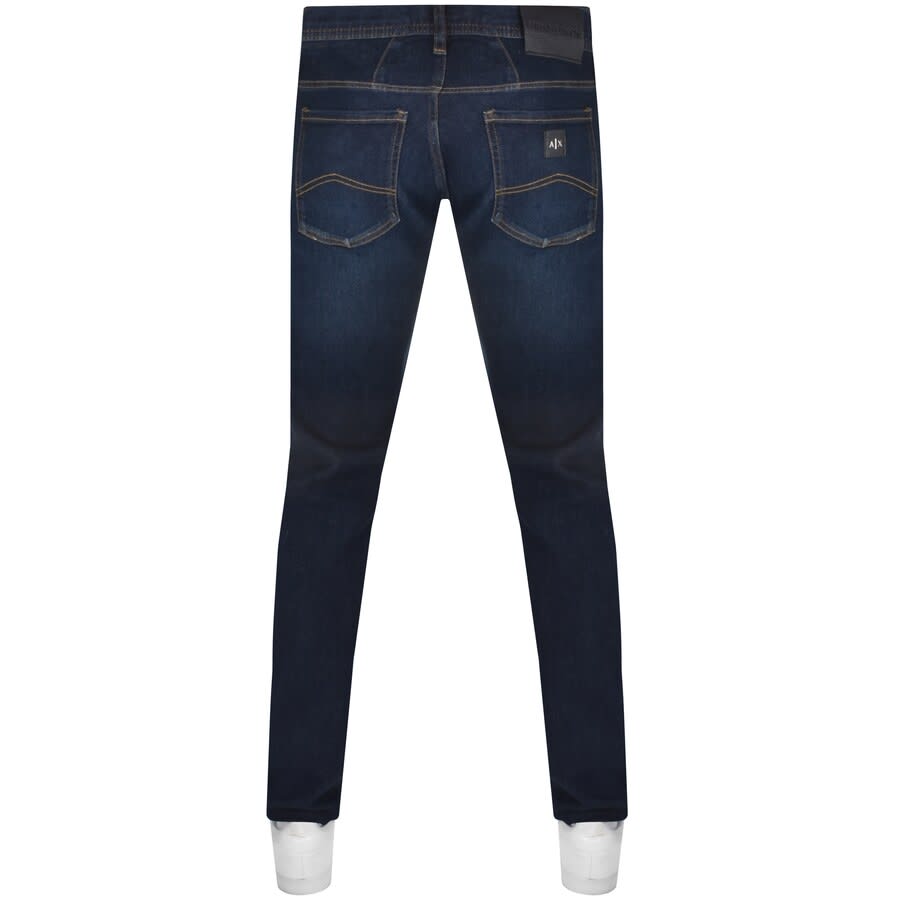 Image number 2 for Armani Exchange J16 Straight Fit Jeans Blue