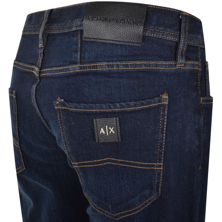 Image number 4 for Armani Exchange J16 Straight Fit Jeans Blue