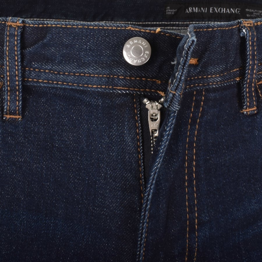 Image number 5 for Armani Exchange J16 Straight Fit Jeans Blue