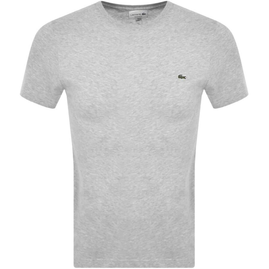 Image number 1 for Lacoste Crew Neck T Shirt Grey
