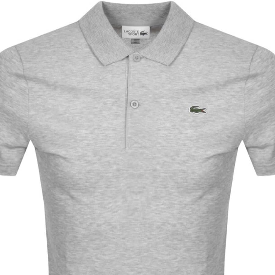 Image number 2 for Lacoste Short Sleeved Polo T Shirt Grey