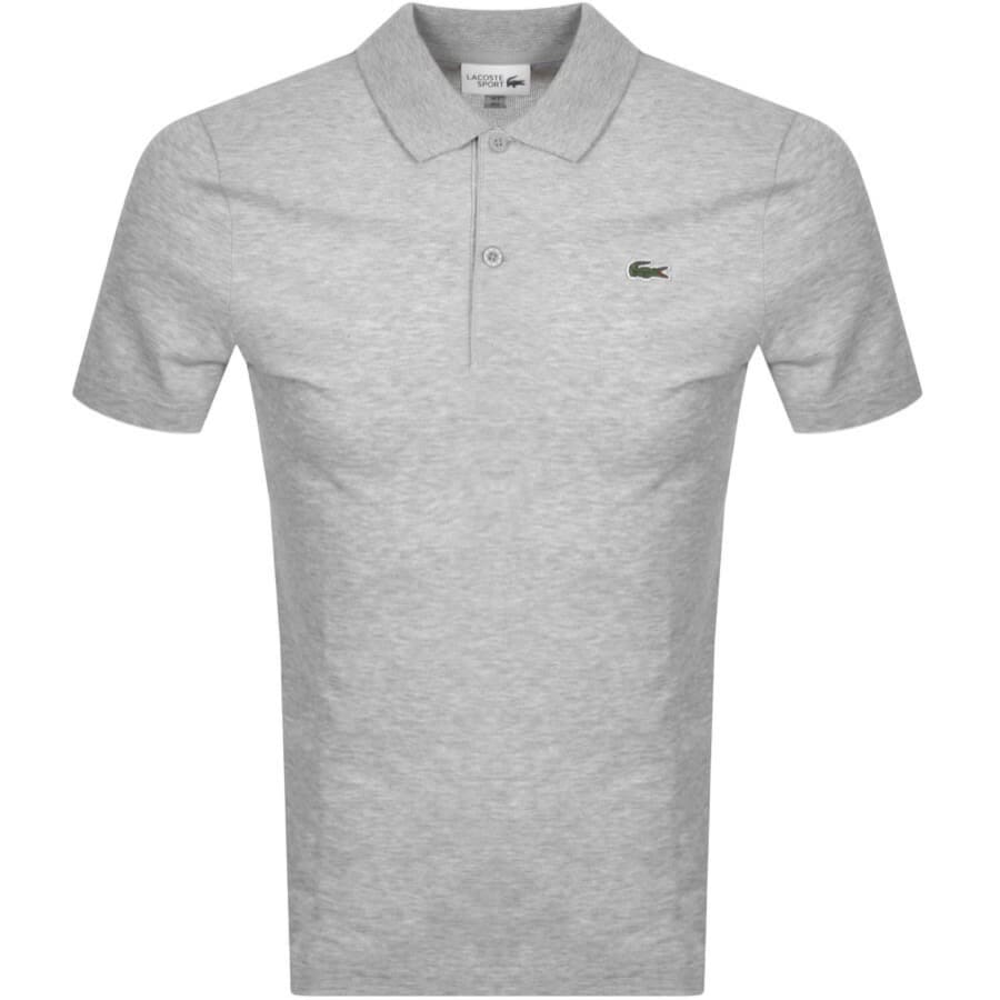 Image number 1 for Lacoste Short Sleeved Polo T Shirt Grey