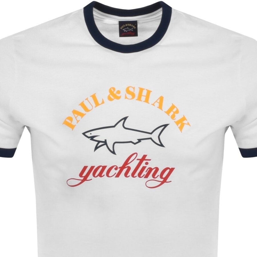 Image number 2 for Paul And Shark Logo T Shirt White
