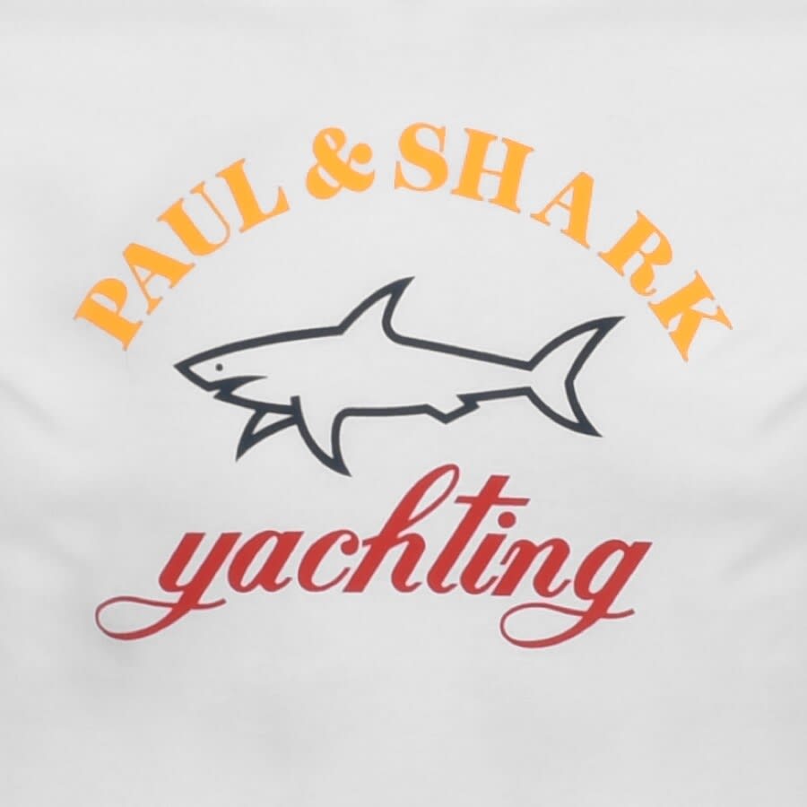 Image number 3 for Paul And Shark Logo T Shirt White