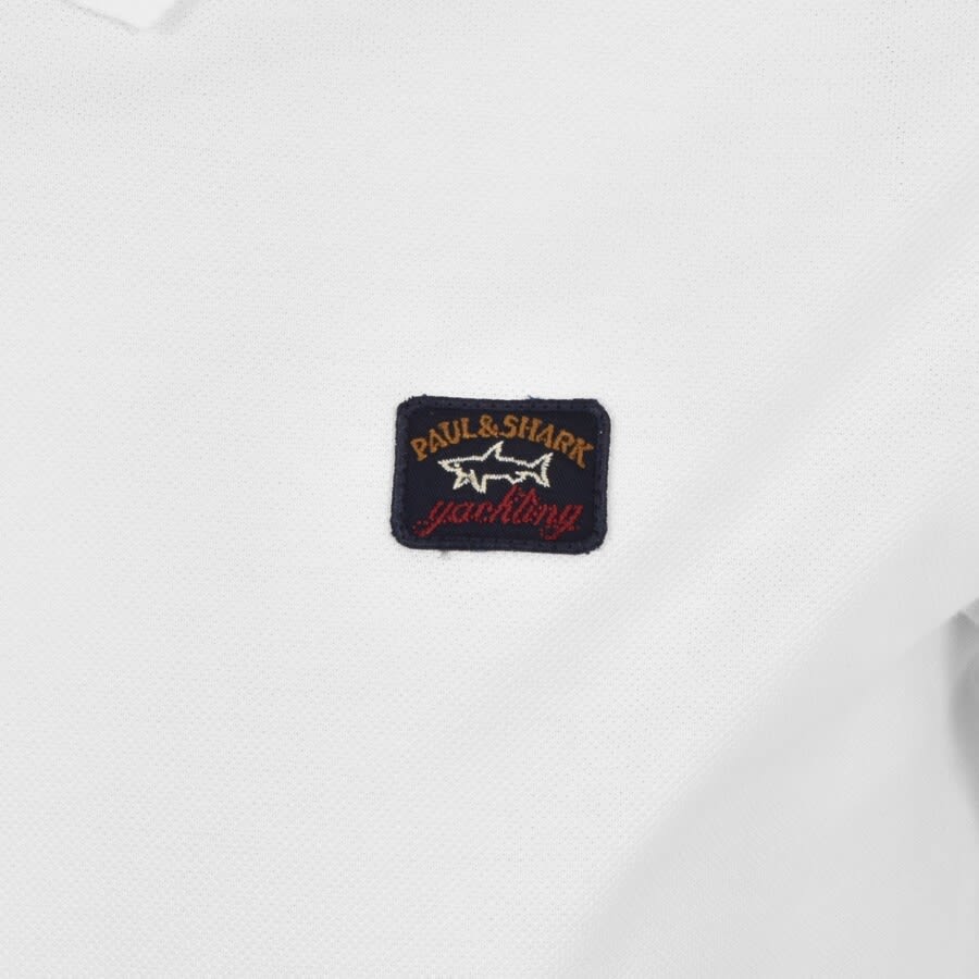 Image number 3 for Paul And Shark Short Sleeved Polo T Shirt White