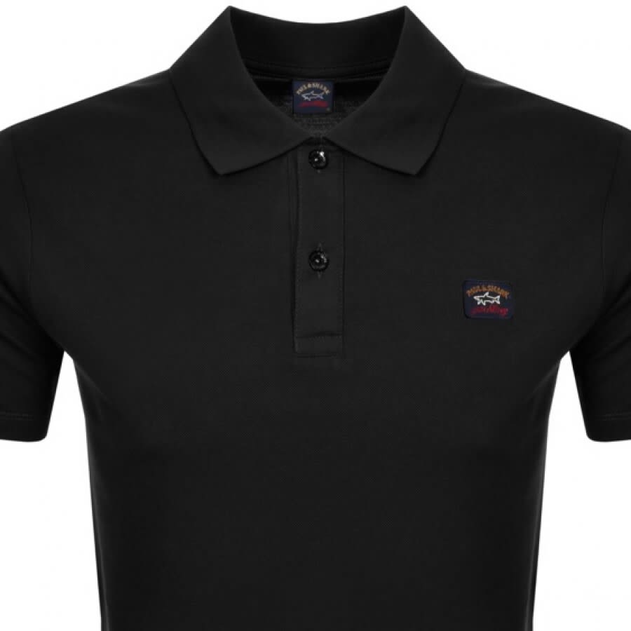 Image number 2 for Paul And Shark Short Sleeved Polo T Shirt Black