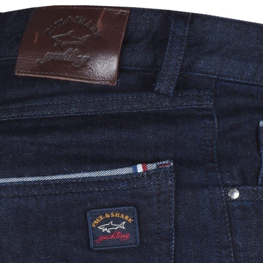 Image number 3 for Paul And Shark Jeans Dark Wash Navy