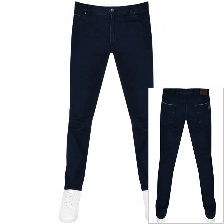 Image number 1 for Paul And Shark Jeans Dark Wash Navy