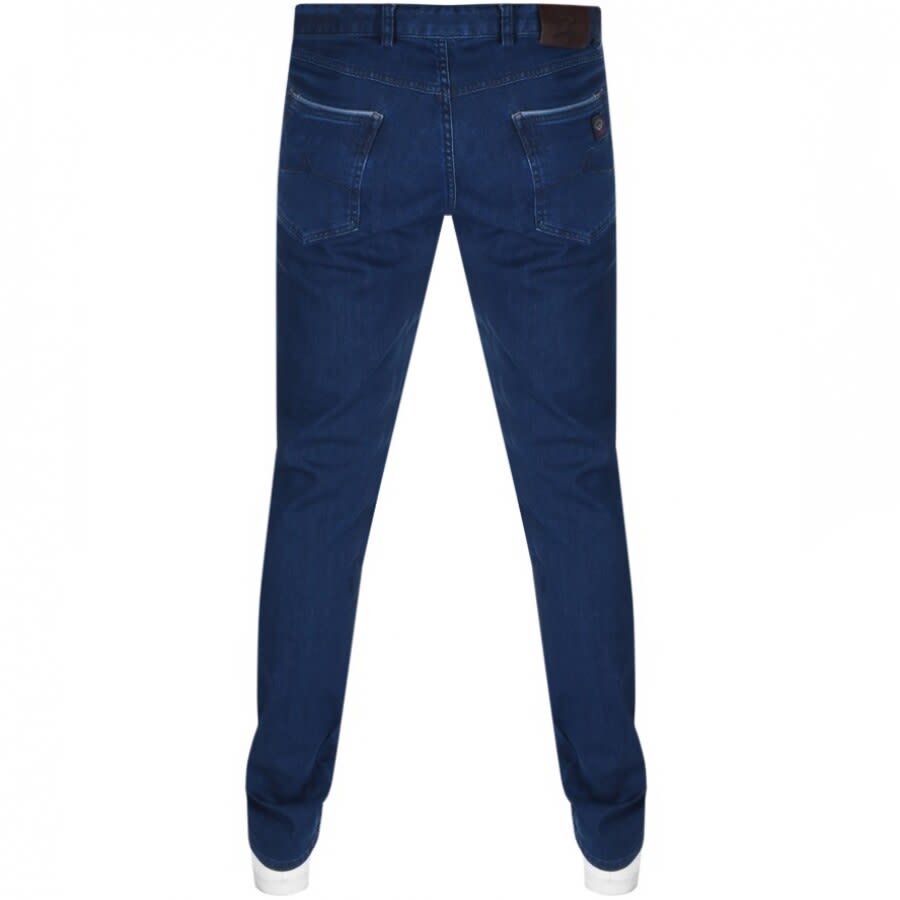 Image number 2 for Paul And Shark Stretch Jeans Mid Wash Blue