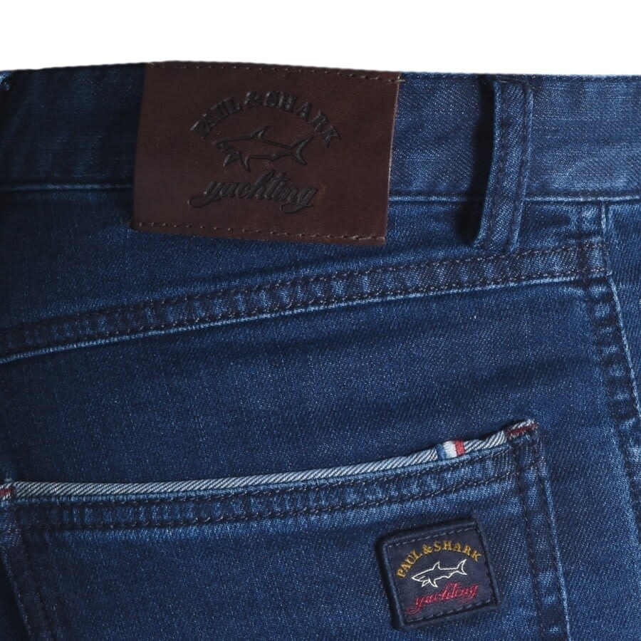 Image number 3 for Paul And Shark Stretch Jeans Mid Wash Blue