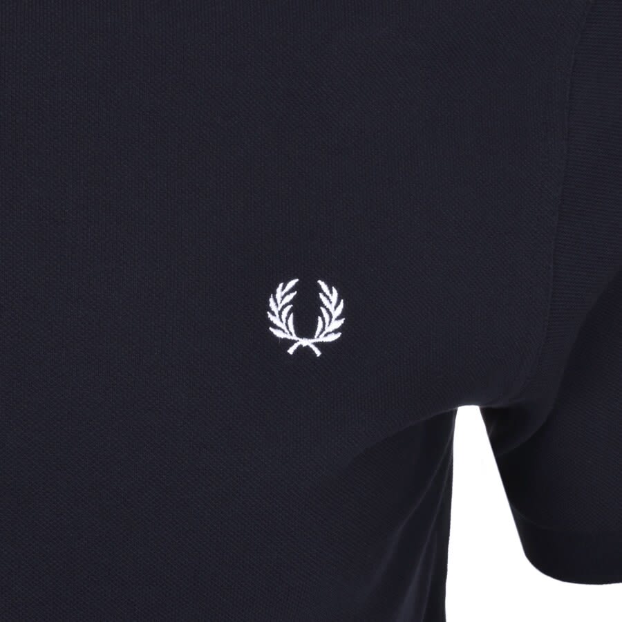 Image number 3 for Fred Perry Plain Polo T Shirt Navy