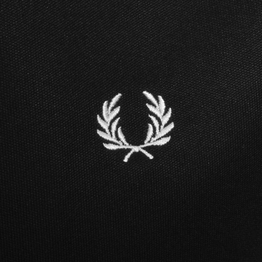 Image number 3 for Fred Perry Laurel Taped Track Top Black