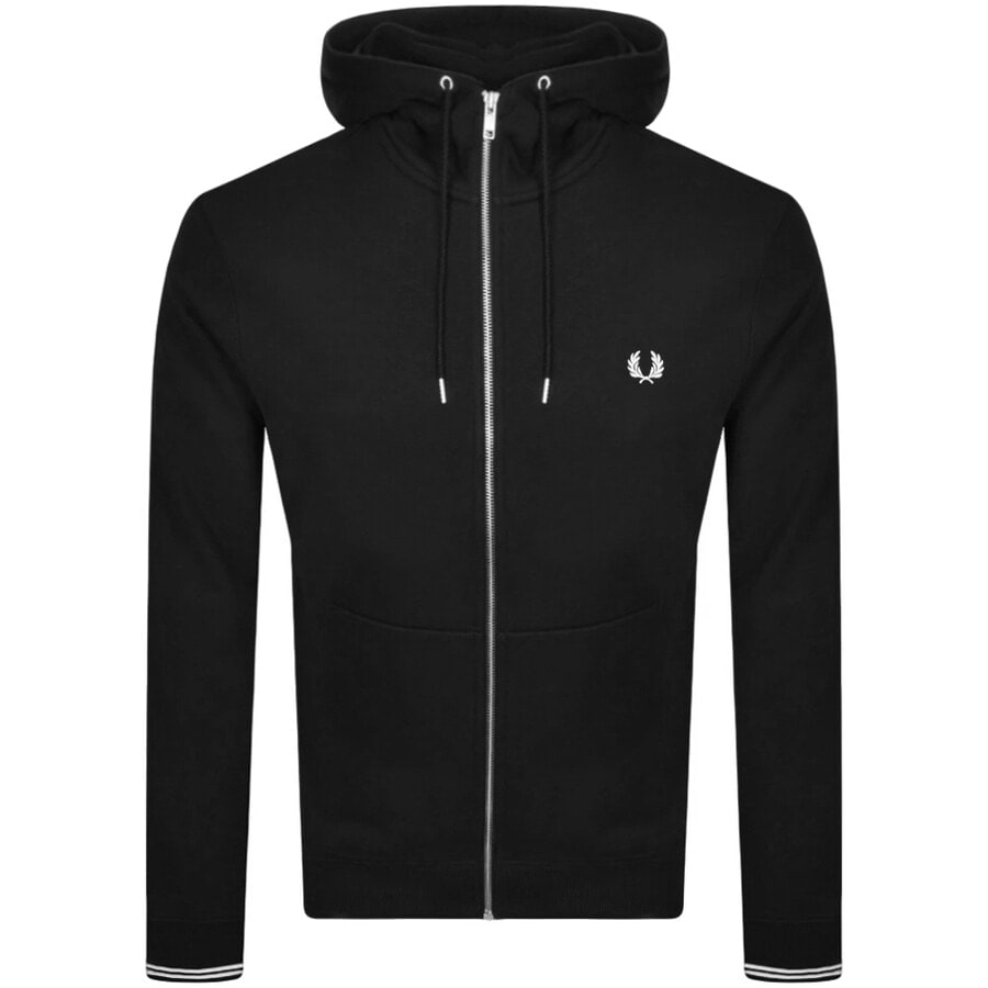 Image number 1 for Fred Perry Full Zip Hoodie Black