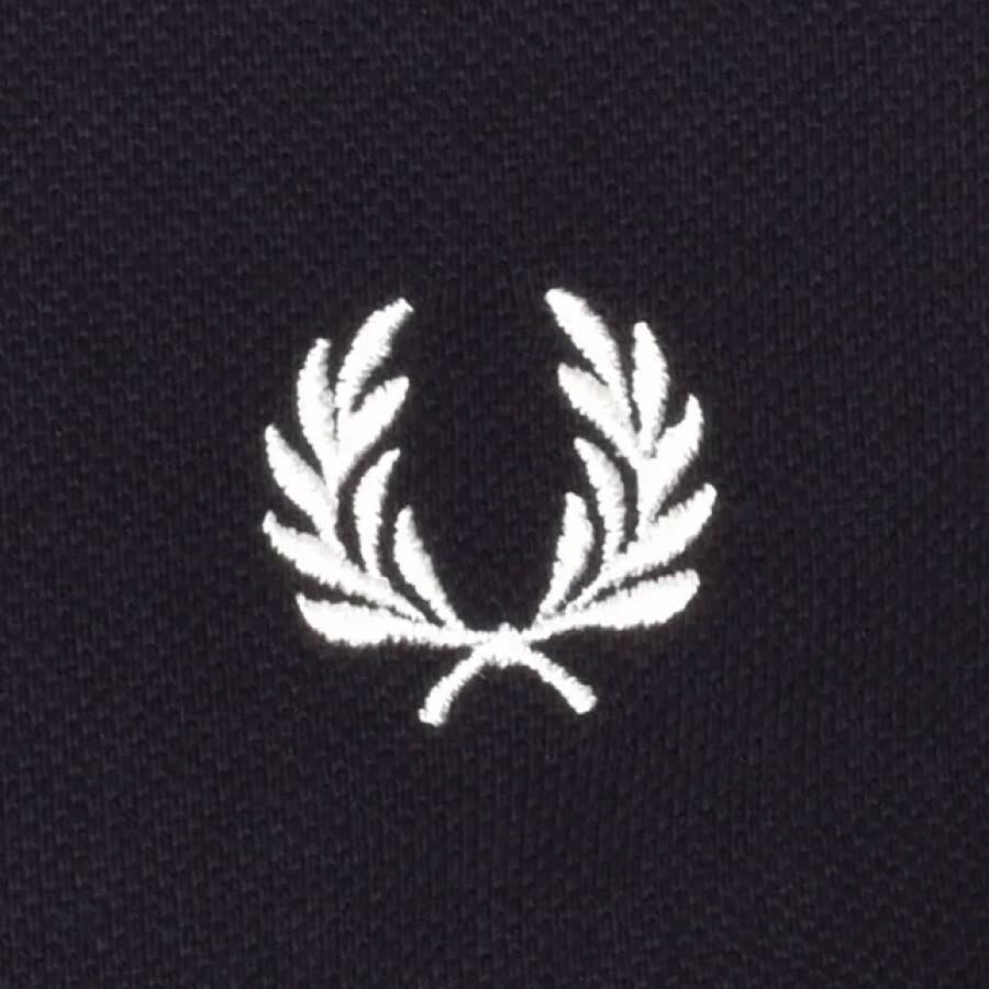 Image number 3 for Fred Perry Full Zip Hoodie Navy