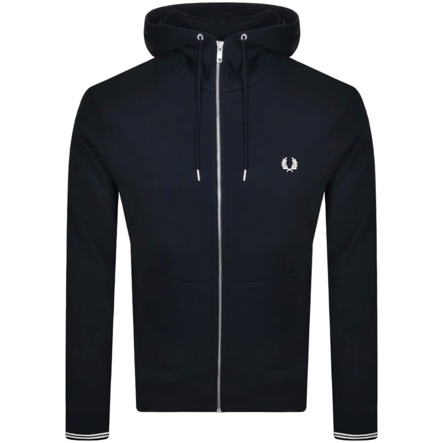 Image number 1 for Fred Perry Full Zip Hoodie Navy