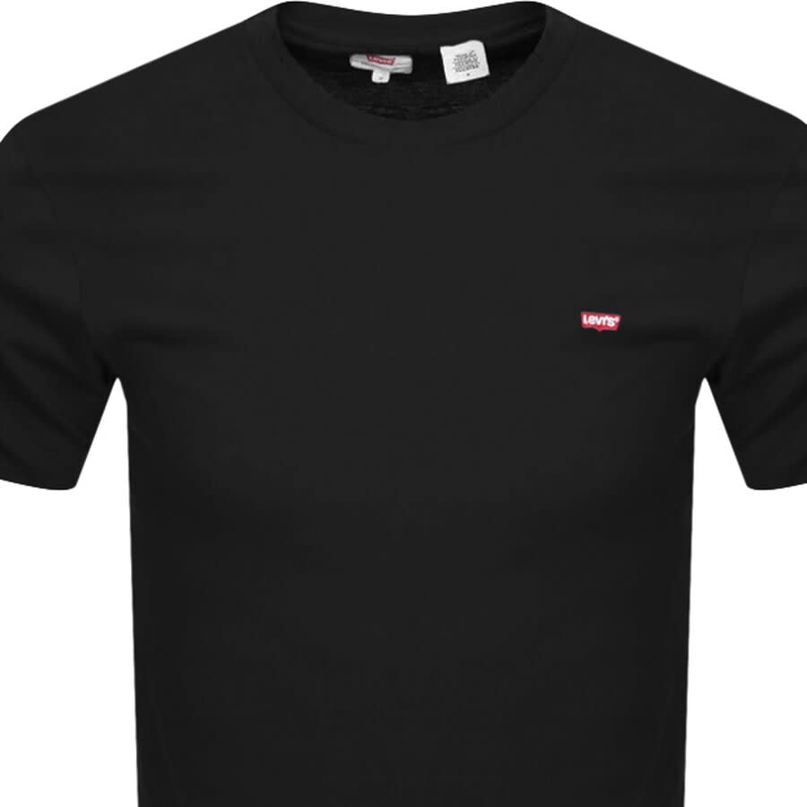 Levis Original Crew Neck Logo T Shirt Black Mainline Menswear