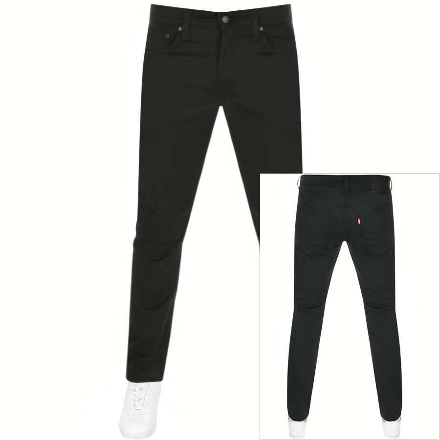 Image number 1 for Levis 512 Slim Tapered Jeans Black