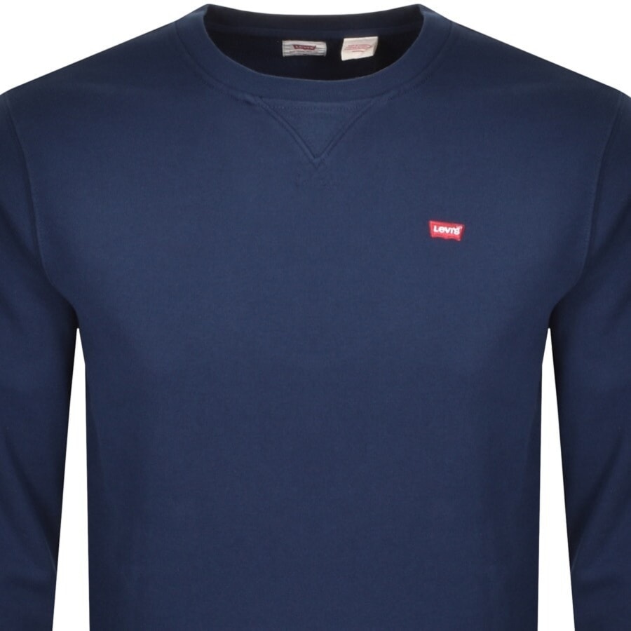 Image number 2 for Levis Crew Neck Sweatshirt Navy