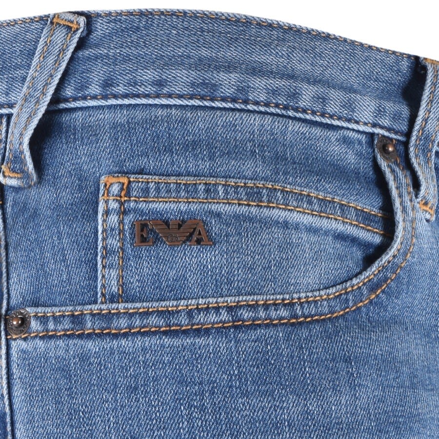 Emporio Armani J06 Slim Jeans Light Wash Blue | Mainline Menswear