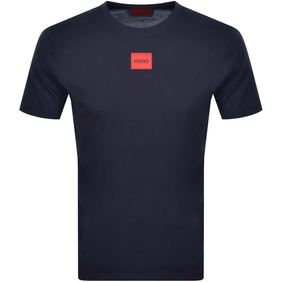 Image number 1 for HUGO Diragolino T Shirt Navy
