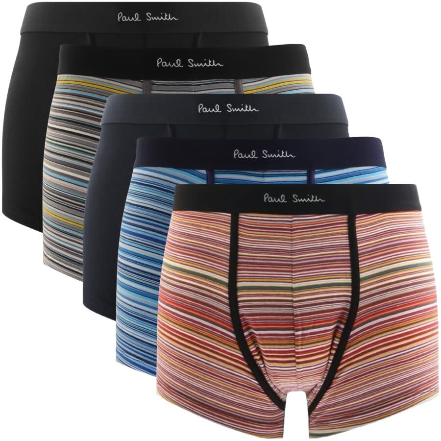 Image number 1 for Paul Smith Five Pack Trunks Navy
