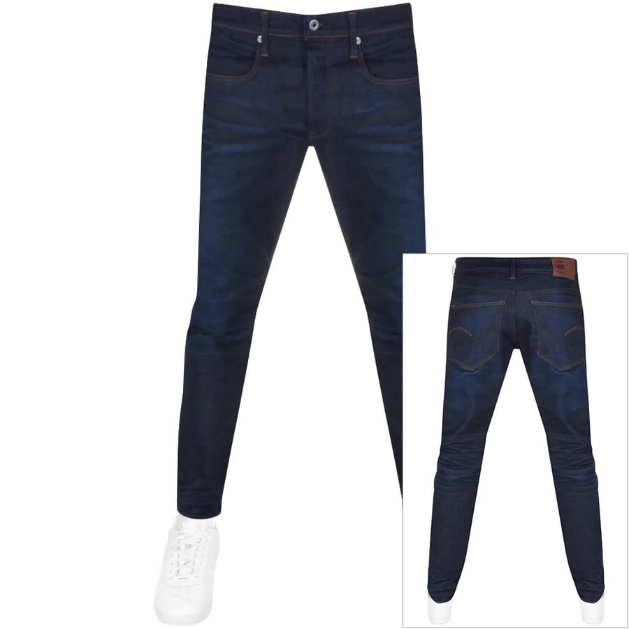 Image number 1 for G Star Raw 3301 Jeans Dark Wash Blue