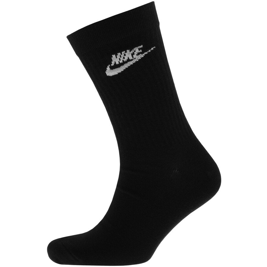 Image number 2 for Nike Three Pack Socks Black