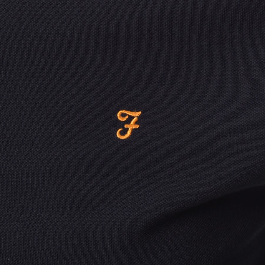 Image number 3 for Farah Vintage Blanes Polo T Shirt Navy