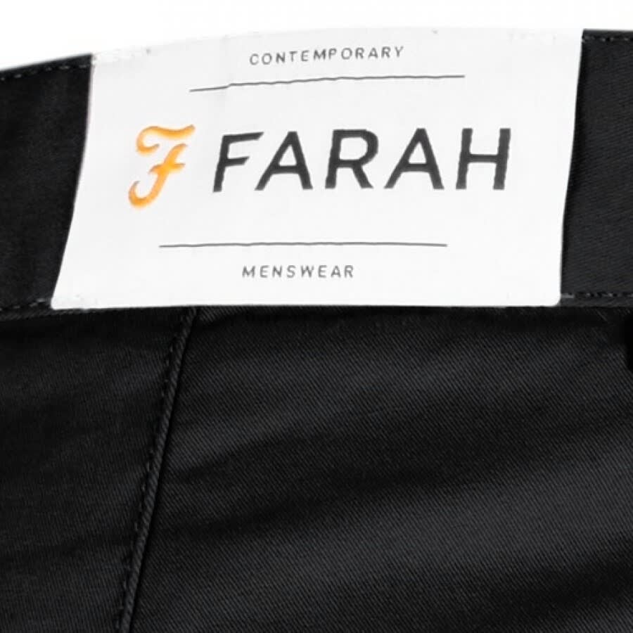 Image number 3 for Farah Vintage Elm Chino Trousers Black