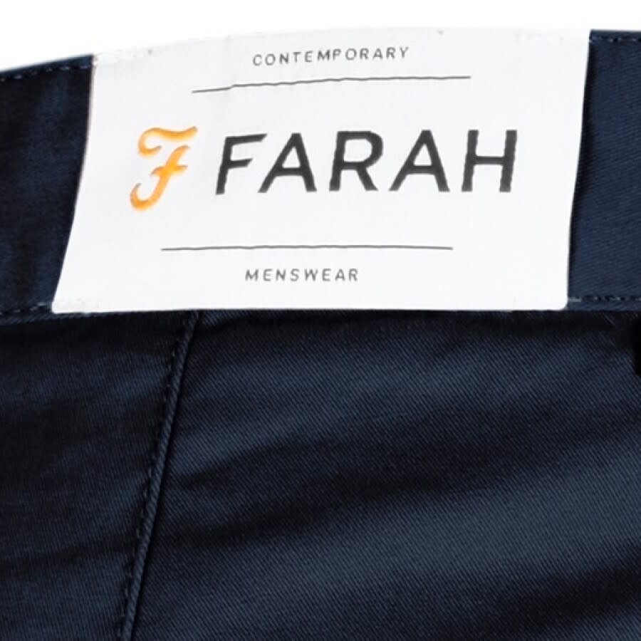 Image number 3 for Farah Vintage Elm Chino Trousers Navy