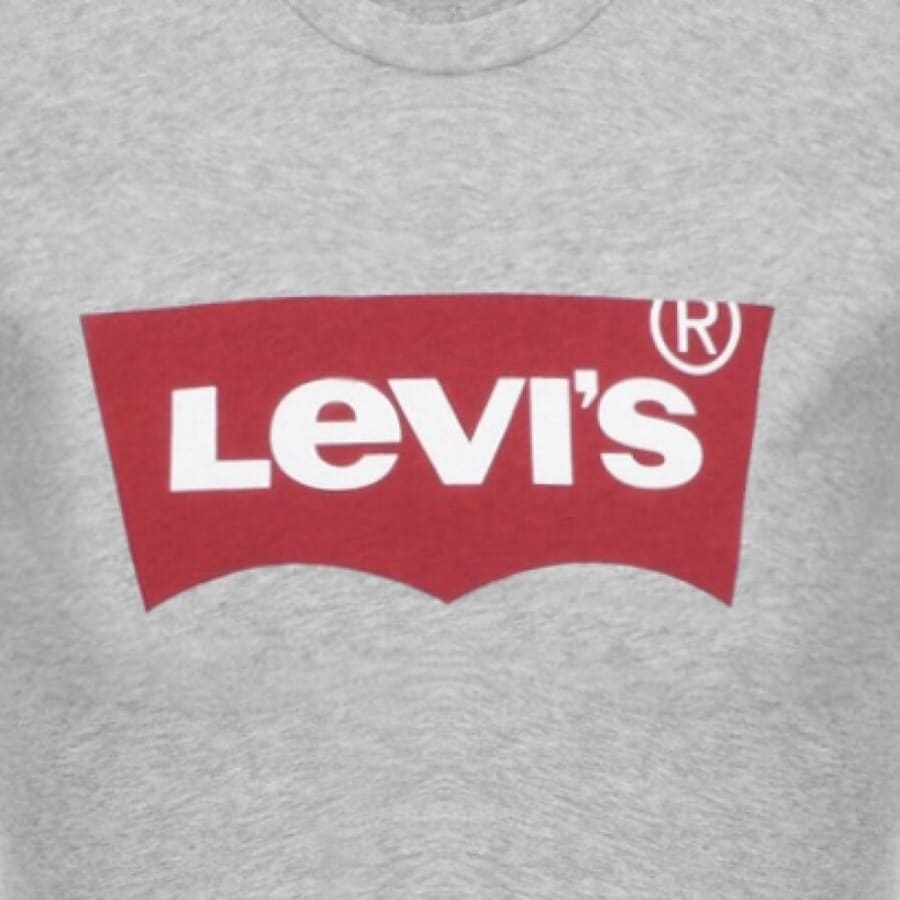 Image number 3 for Levis Logo Crew Neck T Shirt Grey