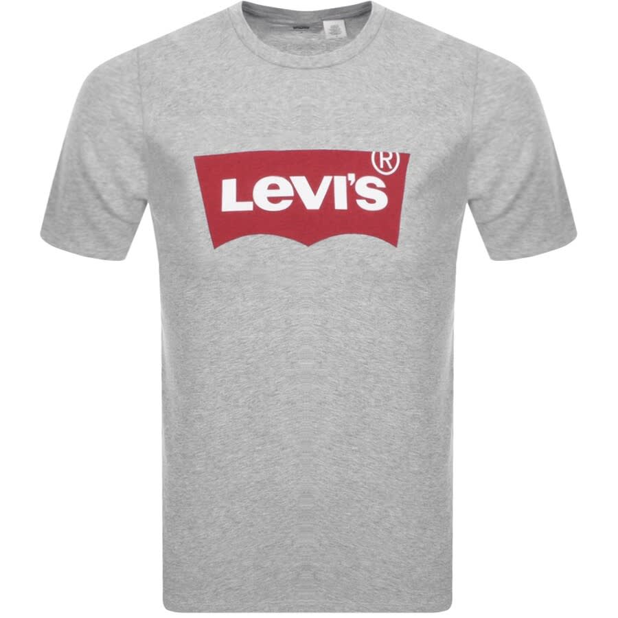 Image number 1 for Levis Logo Crew Neck T Shirt Grey