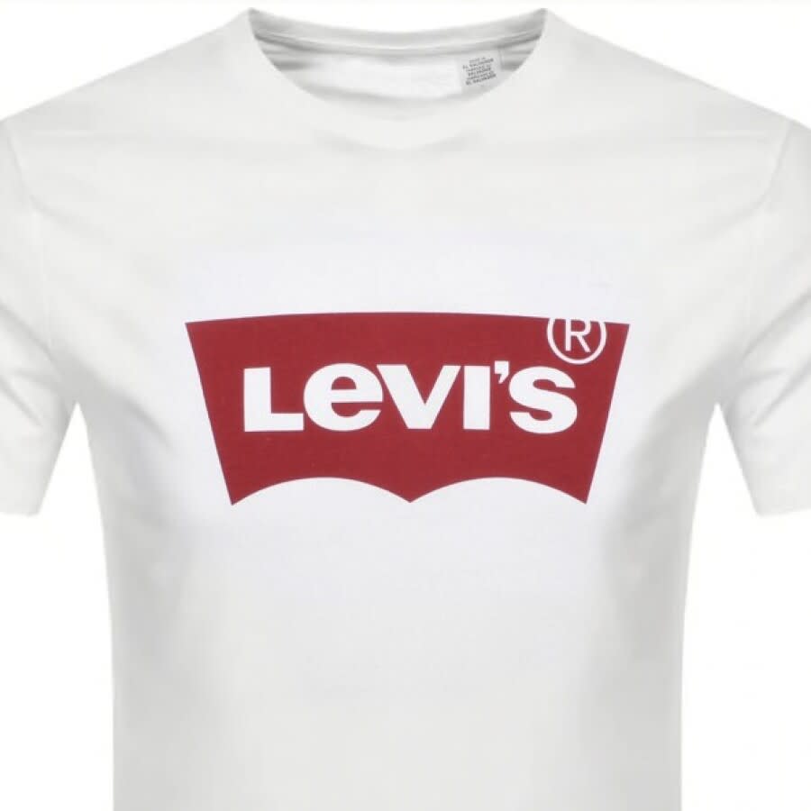 Image number 2 for Levis Logo Crew Neck T Shirt White