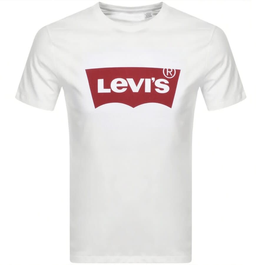 Image number 1 for Levis Logo Crew Neck T Shirt White