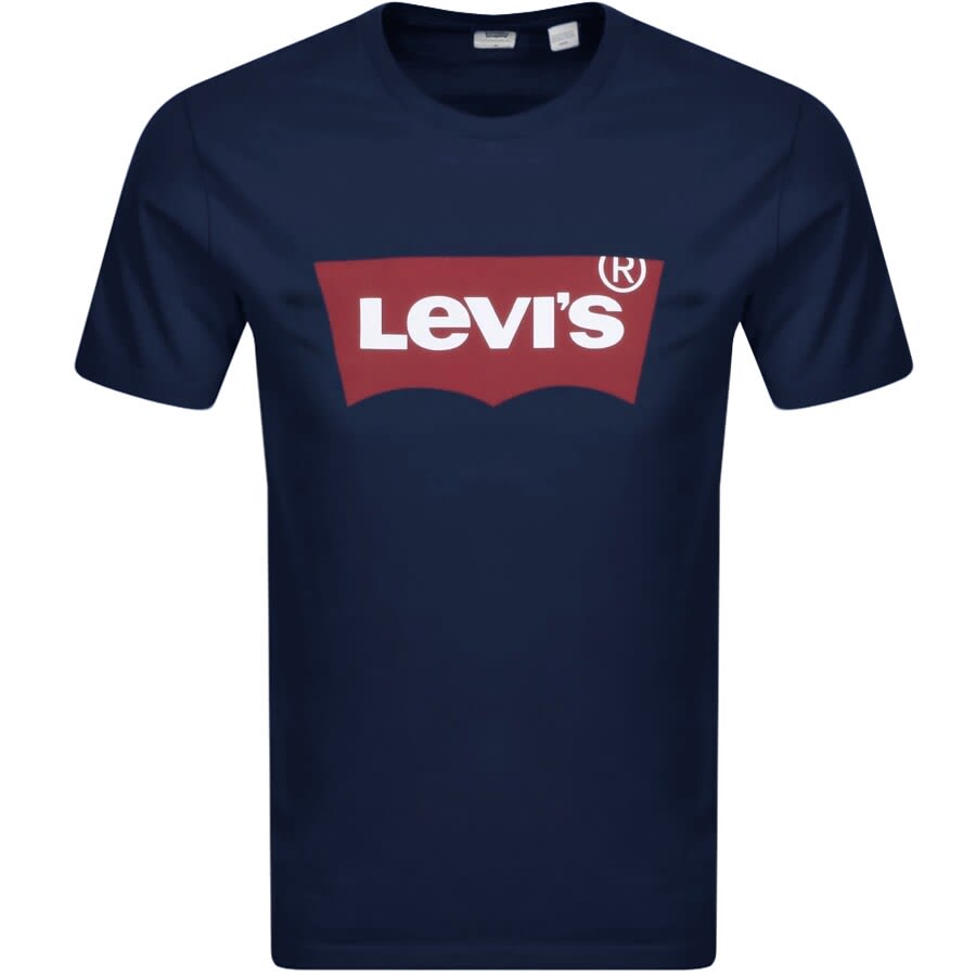 Levis Logo T Shirt Blue Mainline Menswear