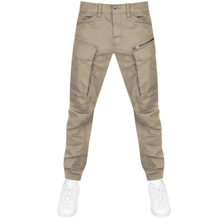 Image number 1 for G Star Raw Rovic Tapered Cargo Trousers Beige